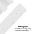 thumbnail image 3 of Soft Rubber Watch Band 12mm Width Quick Release Replacement Silicone Watch Strap, White, 3 of 5