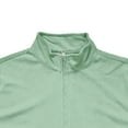 thumbnail image 3 of HomeDM Men's Short Sleeve Quarter Zip Shirts, Casual Solid Color Summer Basic Tee, Green, 3 of 7