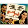 thumbnail image 2 of Hired Wife Brian Aherne Virginia Bruce Robert Benchley Rosalind Russell 1940 Movie Poster Masterprint, 2 of 2