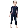 thumbnail image 4 of lnmuld Girls Full Coverage Long Sleeve Swim Shirt & Pants Set UPF 50+ Size:10-11 Years, 4 of 8