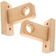 thumbnail image 1 of 2 piezas de soporte de madera para barras de cortina, soporte para barra de cortina de pared, soporte para ganchos de barra de cortina de pared, 1 of 6