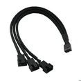 thumbnail image 4 of High-quality PC Computer Case Cooling Fan PWM 4PIN Splitter Cable Braided Sleeve Extension Wire 1 To 2 Cable About 27cm, 4 of 6