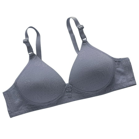 Tuosodrolic Women s Wirefree Plunge Bra Printing Push Up Bralettes Breathable Underwear Supportive and Lift Everyday Bra