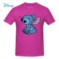 thumbnail image 1 of Disney Stitch In Love T shirt Harajuku Short Sleeve T-shirt 100% Cotton Graphics Tshirt Brands Tee Top6XL Gao Jinjia LED, 1 of 2