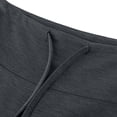 thumbnail image 6 of Women Wide Leg Sweatpants High Waist Drawstring Loose Fit Flowy Casual Fashion Lounge Pants with Pockets Dark Gray L, 6 of 6