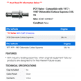 thumbnail image 2 of PCV Valve - Compatible with 1977 - 1987 Oldsmobile Cutlass Supreme 3.8L V6 1978 1979 1980 1981 1982 1983 1984 1985 1986, 2 of 2