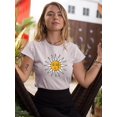 thumbnail image 2 of Vintage Sun Moon Daisy T-Shirt Women -Image by Shutterstock, Female x-Large, 2 of 4