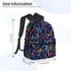 thumbnail image 2 of Disketp Multicolor Bowling Mochila Ligera Clásica con Múltiples Bolsillos, Mochila Casual para Hombre y Mujer, Ideal para Escuela, Trabajo y Viajes, 2 of 6