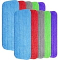 thumbnail image 1 of 10 almohadillas de limpieza de microfibra para fregona de 16.0 in, lavables, para la mayoría de fregonas y fregonas, 16.5 x 5.5 in, 1 of 5