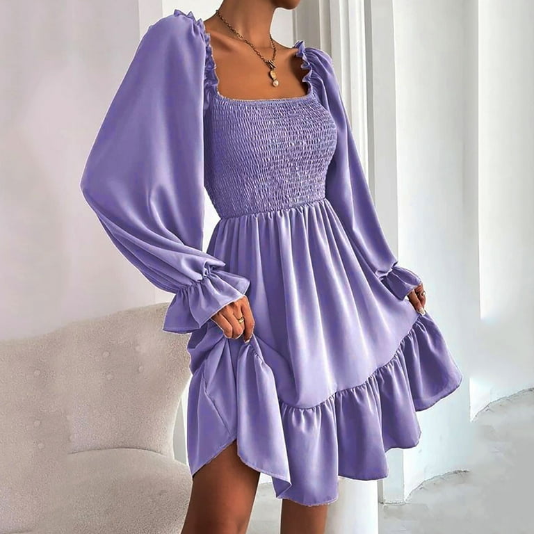 loose dress 5 letters Dropship Letter Print Off Shoulder Dress; Loose Long Sleeve Dress; Casual Every Day Dress; Women's Clothing to Sell Online at a Lower Price