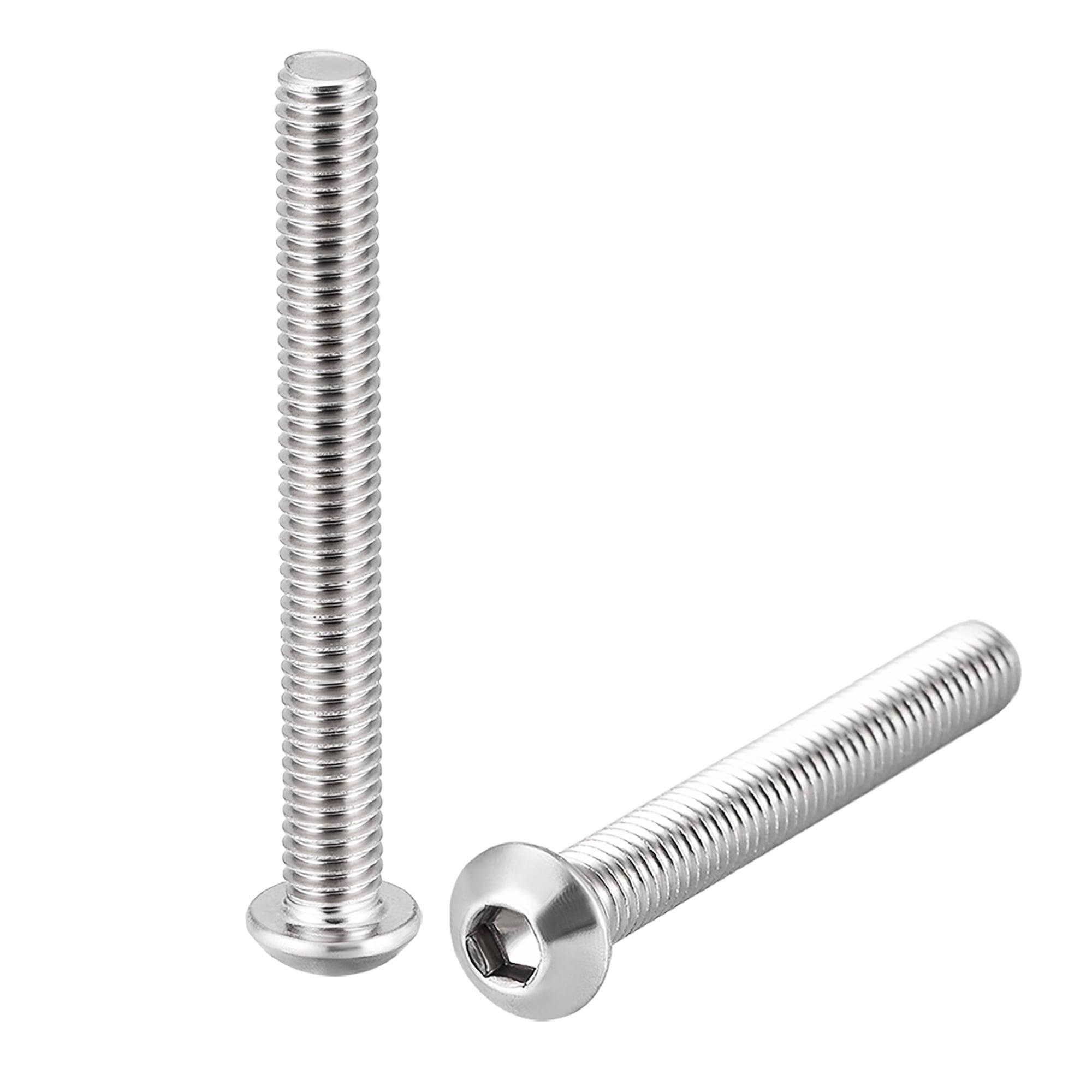 M6x50mm Machine Screws Hex Socket Round Head Screw 304 Stainless Steel ...