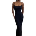 thumbnail image 5 of Vestido de fiesta sexy para mujer con tirantes finos, vestido largo ajustado, 5 of 5