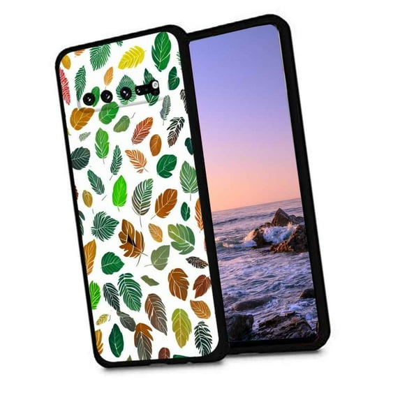 Compatible with Samsung Galaxy S10 Phone Case, Leaves-167 Case Men Women, Flexible Silicone Shockproof Case for Samsung Galaxy S10