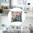 thumbnail image 5 of Acheng Cactus Succulent Plants Pillow Covers Watercolor Flower with Leaves Cushion Cover  Home Decorative Pillow Case for Sofa Bed Decor Set of 2 18x18in, 5 of 7