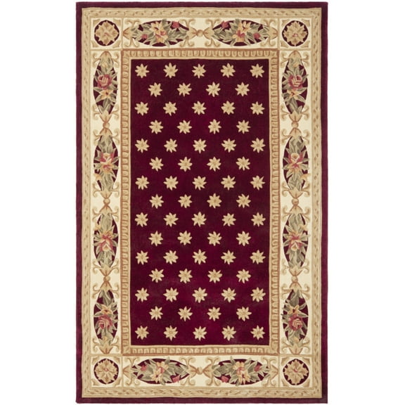 Safavieh  Handmade Naples Zlate Traditional Oriental Wool Rug Red 6' x 9' 6' x 9', 10' x 14' Indoor Rectangle