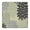 Gray Floral and, variant on Gray Floral Pattern Square Fitted Tablecloth with Elastic Edge,Square Table Cover,Washable Elastic Table Cover for Home Kitchen Party Decor 34in(86cm)