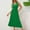 Green, variant on Casual Wedding Guest Dresses for Women Sleeveless Plus Size Elegant Loose Long A Line Dresses V Neck Solid Pleated Fashion Prom Belted Flowy Party Dresses Black 2XL