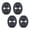 Black, variant on 4pcs Easy installs Silicone Door Lock Protectors Quiet Closing Dust Proof Anti General Various Model for Car