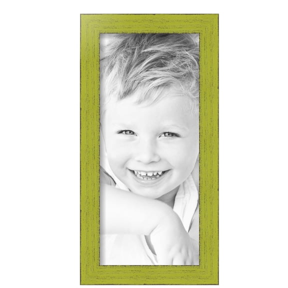 ArtToFrames 8" x 18" Modern Green Picture Frame, 8x18 inch Green Wood Poster Frame (WOM-4589),  Pack