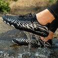 thumbnail image 5 of lnmuld Men Women Barefoot Shoes, Breathable Mesh Shoes for Water Yoga Fitness Hiking Color:Black,Size:9.5, 5 of 9