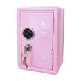 thumbnail image 1 of Safe Box Organizer Iron Pink Desk Decorative Box , Bank Metal Mini Storage Box ,Office Key Storage, 1 of 3
