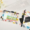 thumbnail image 4 of Doodle Lines Graffiti 2 Pack Pencil Pouch for 3 Ring Binder Smooth Zipper Folders with Pockets Clear Window Pencil Case, 4 of 6