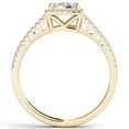 thumbnail image 3 of 1/2 Carat T.W. Diamond Split Shank Cluster Halo 10kt Yellow Gold Engagement Ring, 3 of 4