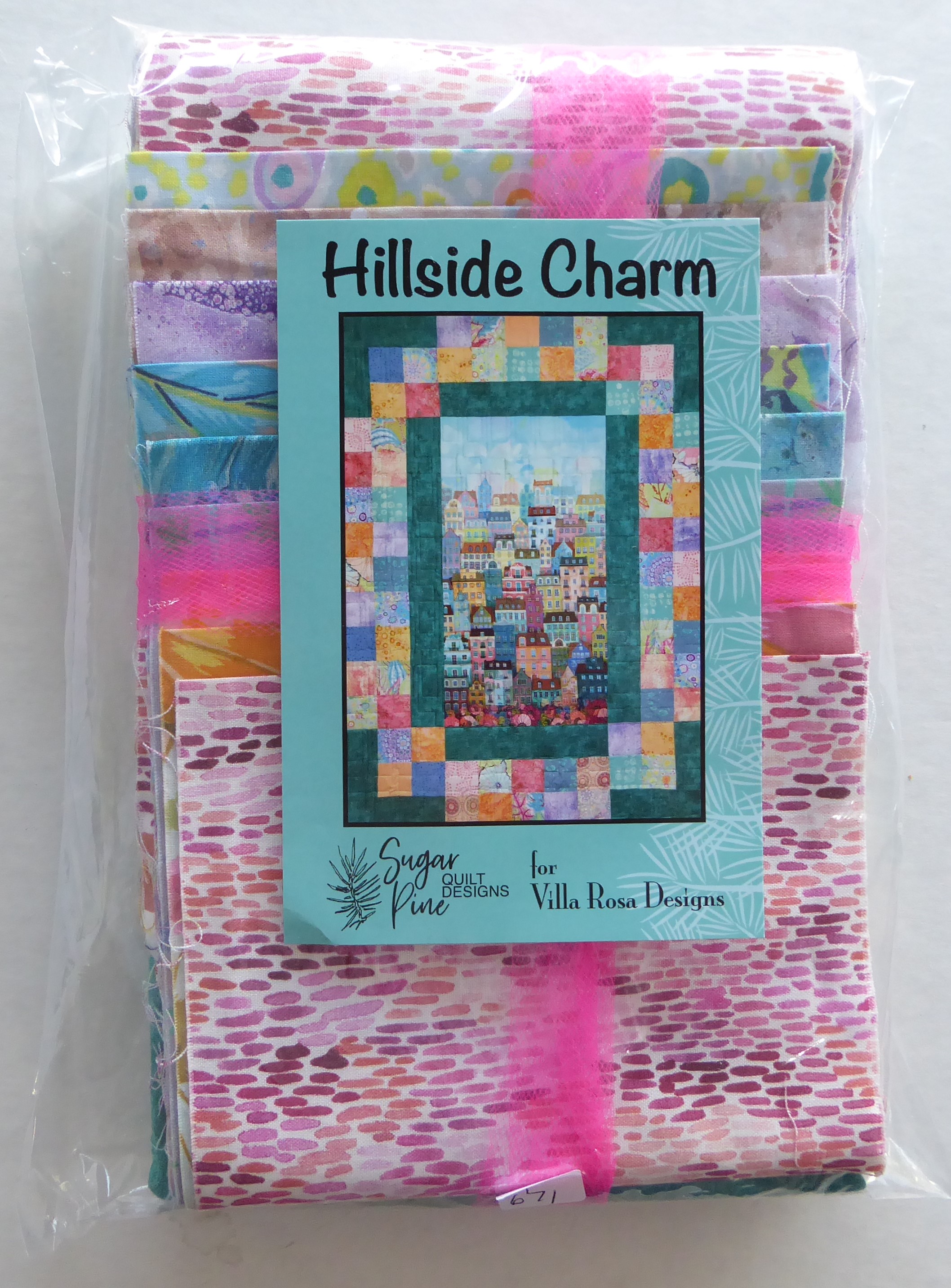Hillside Charm Quilt Kit 50 x 68 Inches featuring Kaufman's Happy Place