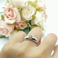 thumbnail image 5 of Bezel Engagement Round Ring CZ 925 Sterling Silver Size 9, 5 of 5