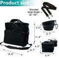 thumbnail image 4 of Sunb Dog Travel Bag,Airline Approved Dog Bags for Traveling Large Pet Travel Kit with Multi Pockets Travel Pet Bag Organizer, Dog Food Travel Bag with Food Container and Bowls (Black), 4 of 6
