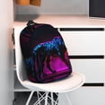 thumbnail image 3 of Lukts Futuristic Purple Panther A、 Pattern 15 Inch Student Backpack, Waterproof Laptop Backpack with Adjustable Shoulder Straps, Lightweight Travel, Campus Backpack, Unisex, 3 of 6