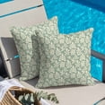 thumbnail image 6 of Simple Daisy Silhouette Throw Pillow Cover Retro Flower Green Patterns Cotton Linen Cushion Cover Throw Pillow Case with Invisible Zipper for Couch Sofa Bed Chair Car 24x24 Inch, 6 of 14