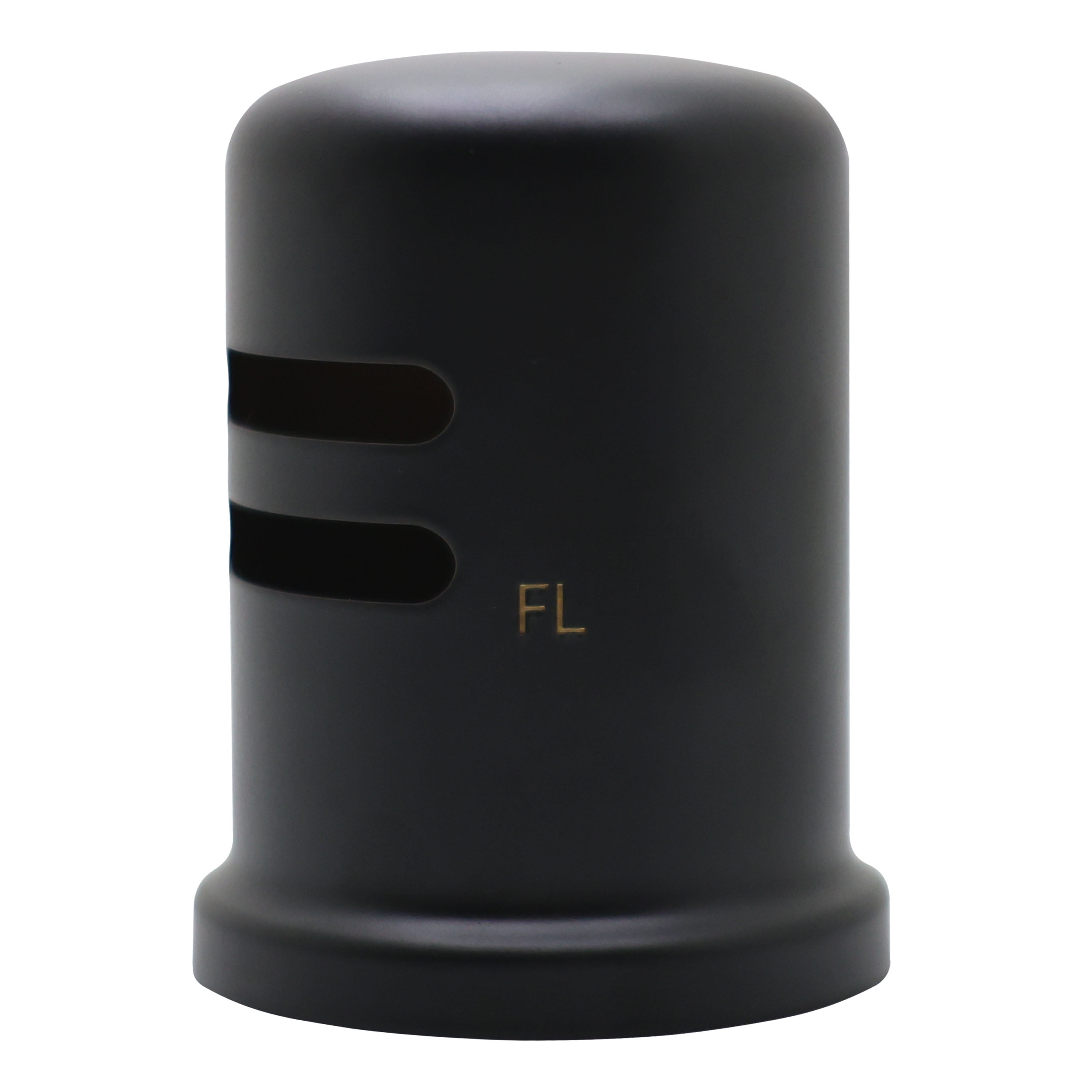 Westbrass D200-1-62 1-3/4" x 2-3/4" Solid Brass Air Gap Cap Kit, Skirted, Matte Black