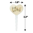 thumbnail image 6 of Love and Flowers Heart Love Cupcake Picks Toppers Decoration Set of 6, 6 of 7
