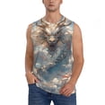thumbnail image 1 of Balery Cool Cloud White Dragon Camisetas sin mangas para hombre, absorbe la humedad y protege contra el mal olor.-Large, 1 of 7
