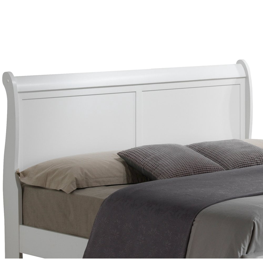 Glory Furniture Louis Phillipe Full Bed in White Color