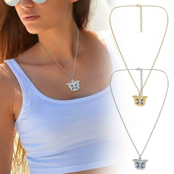 Fiudx Collar con Colgante "Amor de Madre", Diseño Bicolor En Forma de Corazón, Cadena Ajustable, Regalo Elegante para Mamá, Joyería de Moda, Celebración Del Día de La Madre, Talla Única.