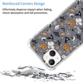 thumbnail image 3 of Grey Halloween Case Compatible with iPhone 14,Aesthetic Art Design TPU Bumper Cover Case, 3 of 5