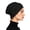 Black, variant on Soft Stretch Turban Cap for Women, Breathable Thin Cooling Skull Caps, Hair Volume Concealer