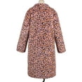 thumbnail image 5 of Stichou Long Leopard Suit Collar Faux Fur Coat Women's Casual Coat Autumn and Qinter New Pink M, 5 of 7