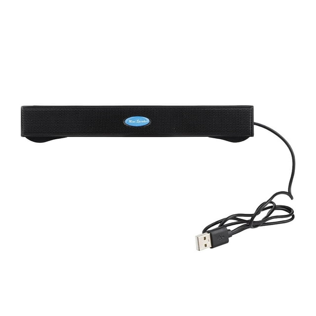 Mini Haut-Parleurs Stéréo Alimentés par USB Lecteur de Musique pour PC de Bureau Ordinateur Portable