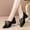 01 Black, variant on Weiqiqre Women's & Men's Slippers, Fashion Women High Heel Casual Comfy Cusp Toe Bowknot Casual Shoes