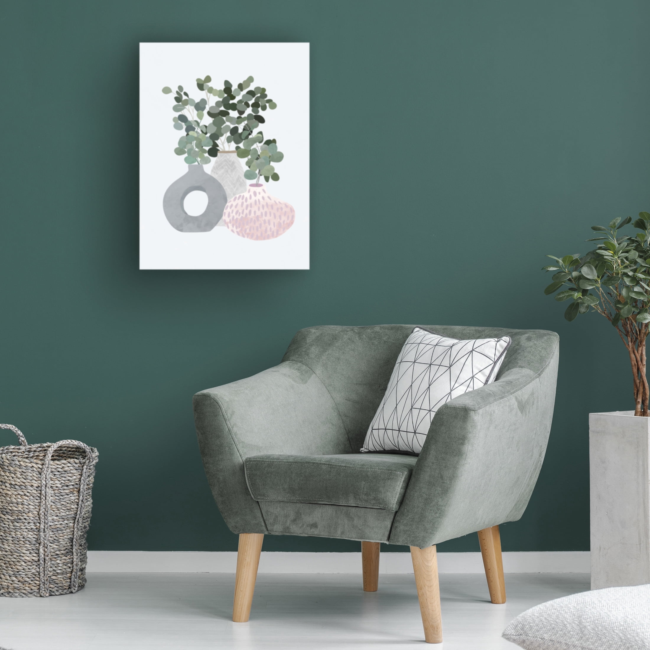 Trademark Fine Art Sarah Manovski Scandi Japandi Plants Canvas Wall Art