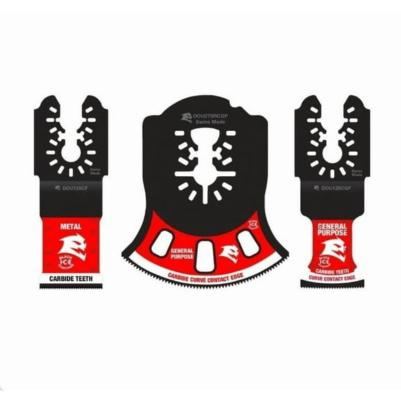 Diablo DOU3CS Universal Fit Carbide Oscillating Blade Set 3-Pieces