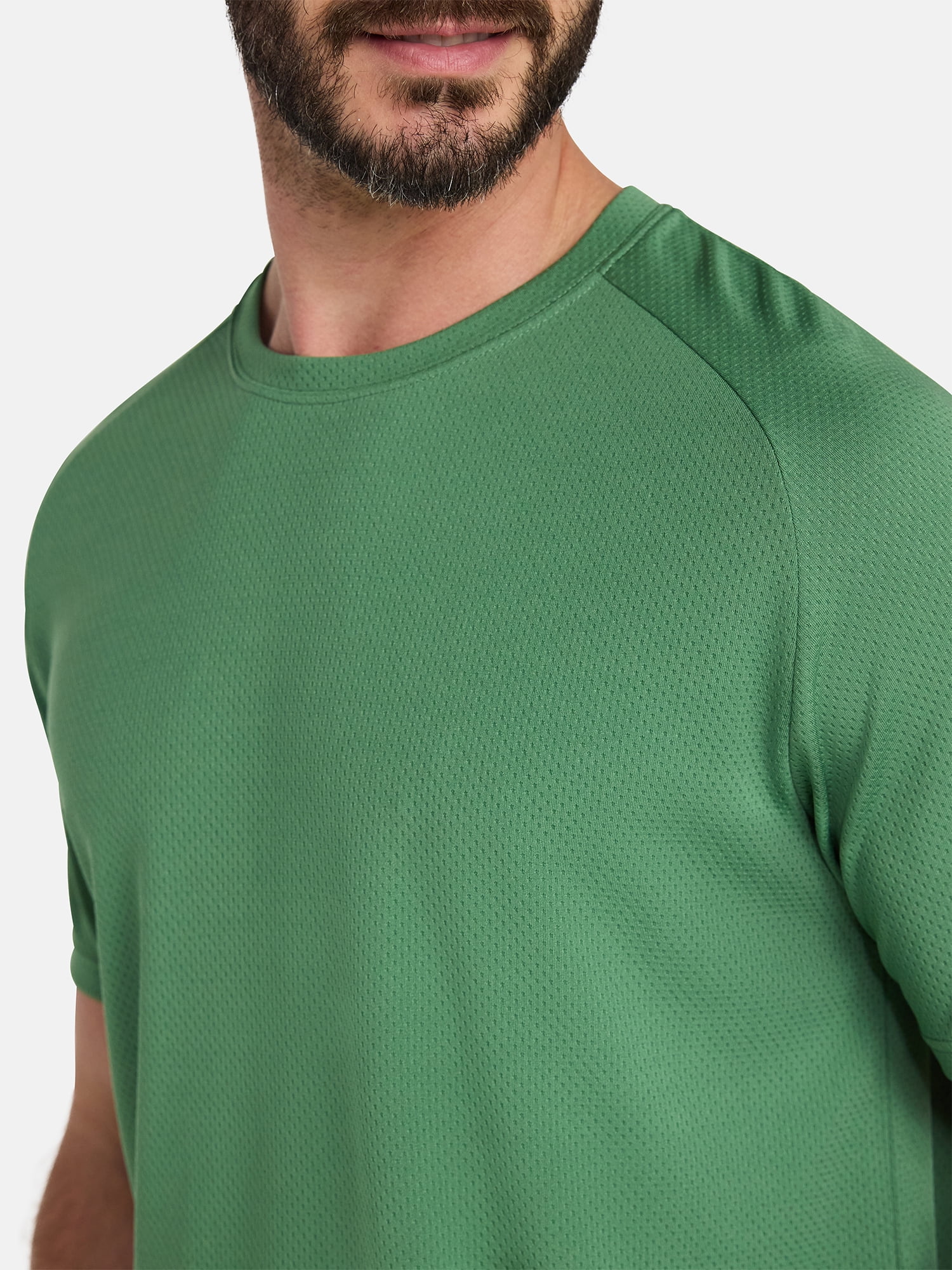 Athletic Works Men's and Big Men's DriWorks Mesh Tee with Short Sleeves, Sizes XS-5XL