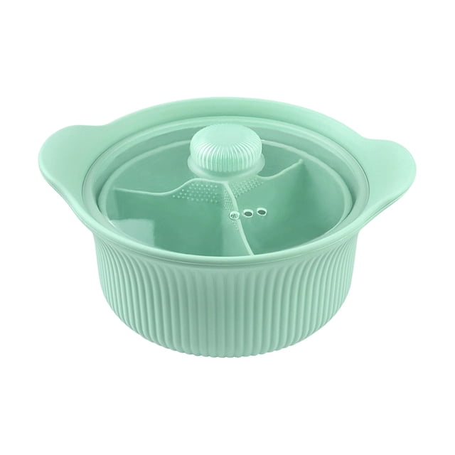 BotaniNest Silicone Microwave Steamers Food Grade Microwave Rice Cooker With Handle Lid For Vegetables//Baby Food Cooking Dining