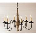thumbnail image 2 of Irvins Country Tinware Harrison Dining Room Chandelier in Pearwood Color 27 inches, 2 of 3