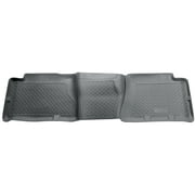 Husky by RealTruck Classic Style Series 2nd Seat Floor Liner Grey Compatible with 04-06 GM Silverado/Sra; Includes 07 Classic; Crew Cab