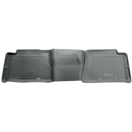 Husky by RealTruck Classic Style Series 2nd Seat Floor Liner Grey Compatible with 04-06 GM Silverado/Sra; Includes 07 Classic; Crew Cab
