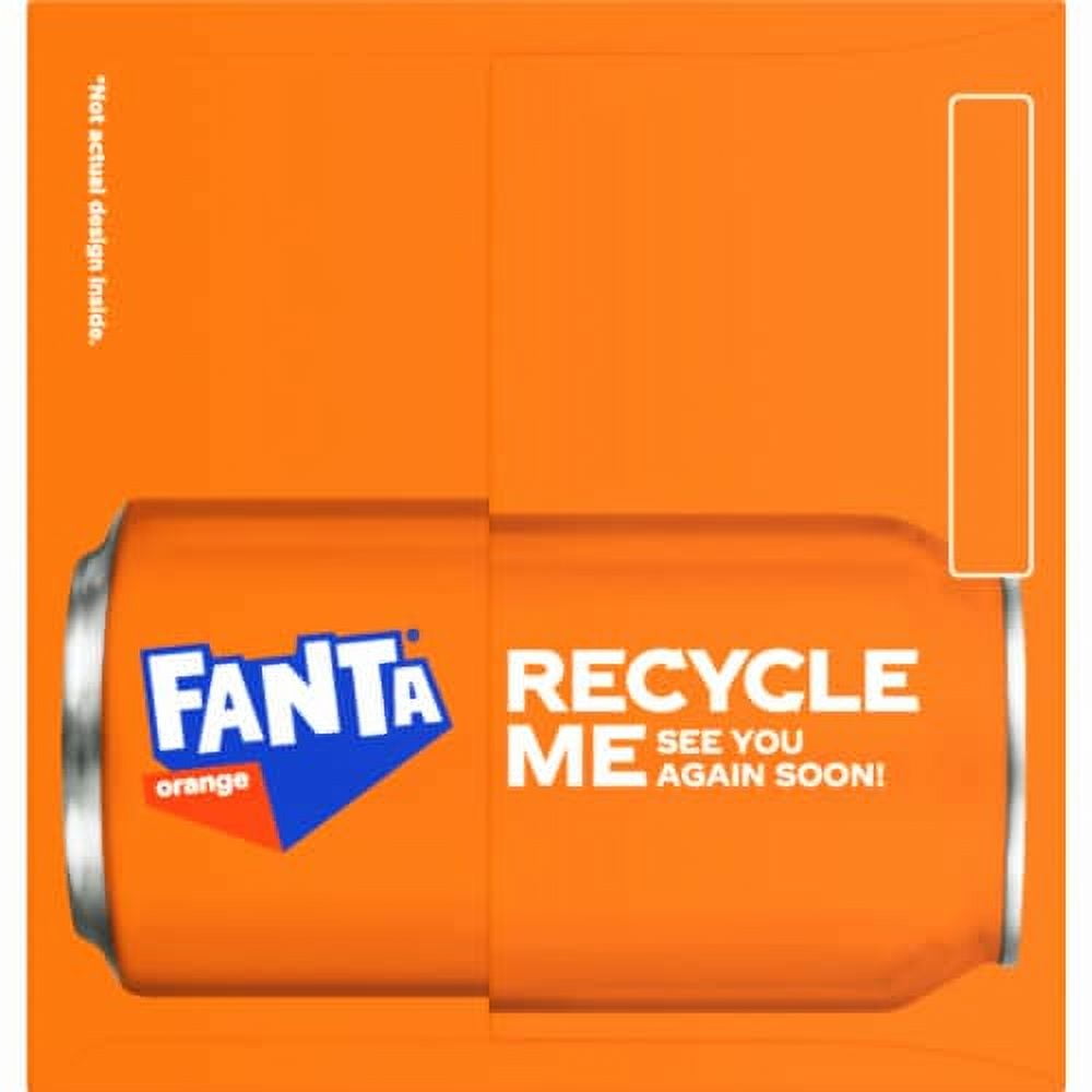 Fanta Orange Caffeine Free Soda Cans 12 pk / 12 fl oz - Pack of 2